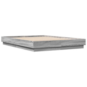 Πλαίσιο Κρεβατιού με LED Γκρι sonoma 140 x 200 εκ.