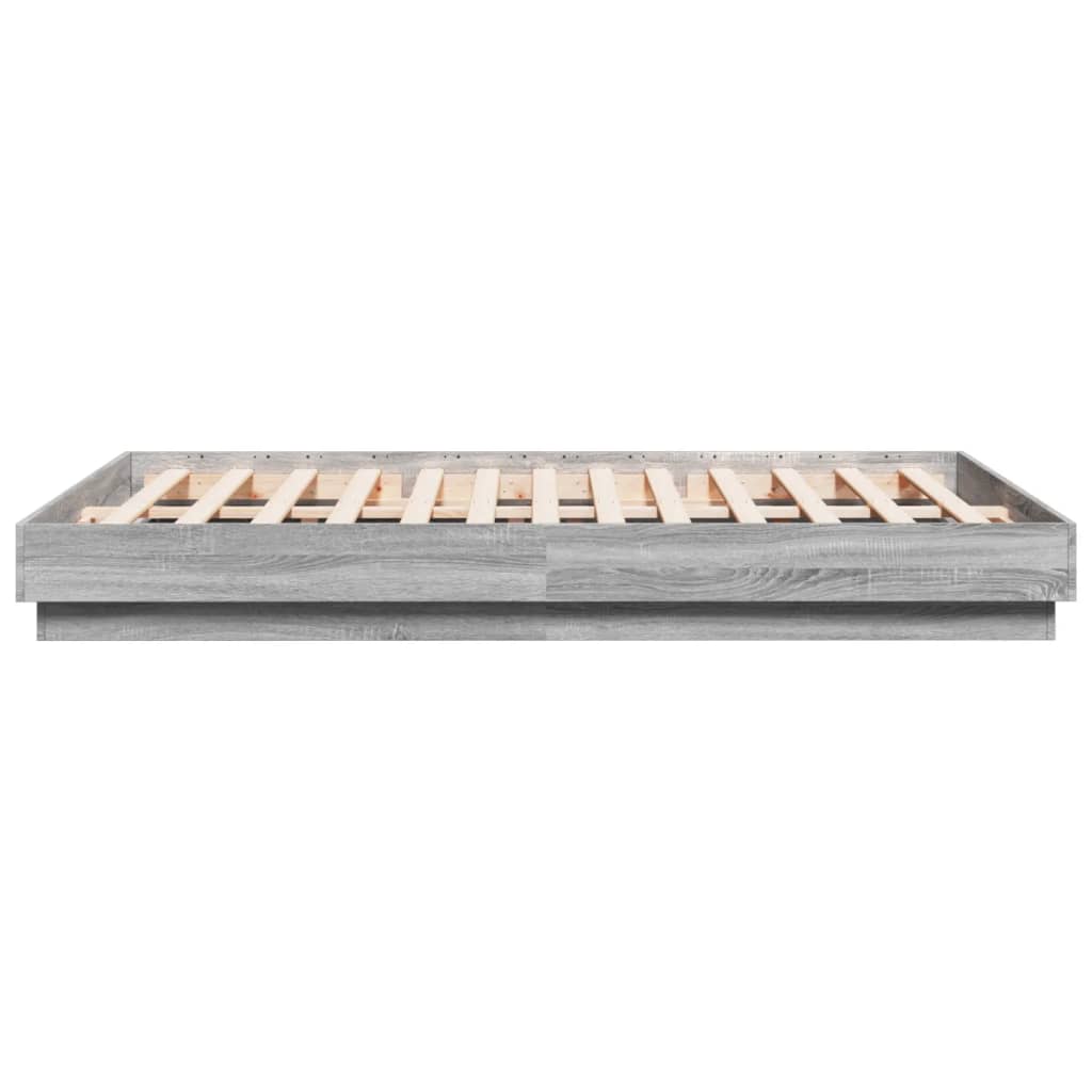 Πλαίσιο Κρεβατιού με LED Γκρι sonoma 120 x 200 εκ.