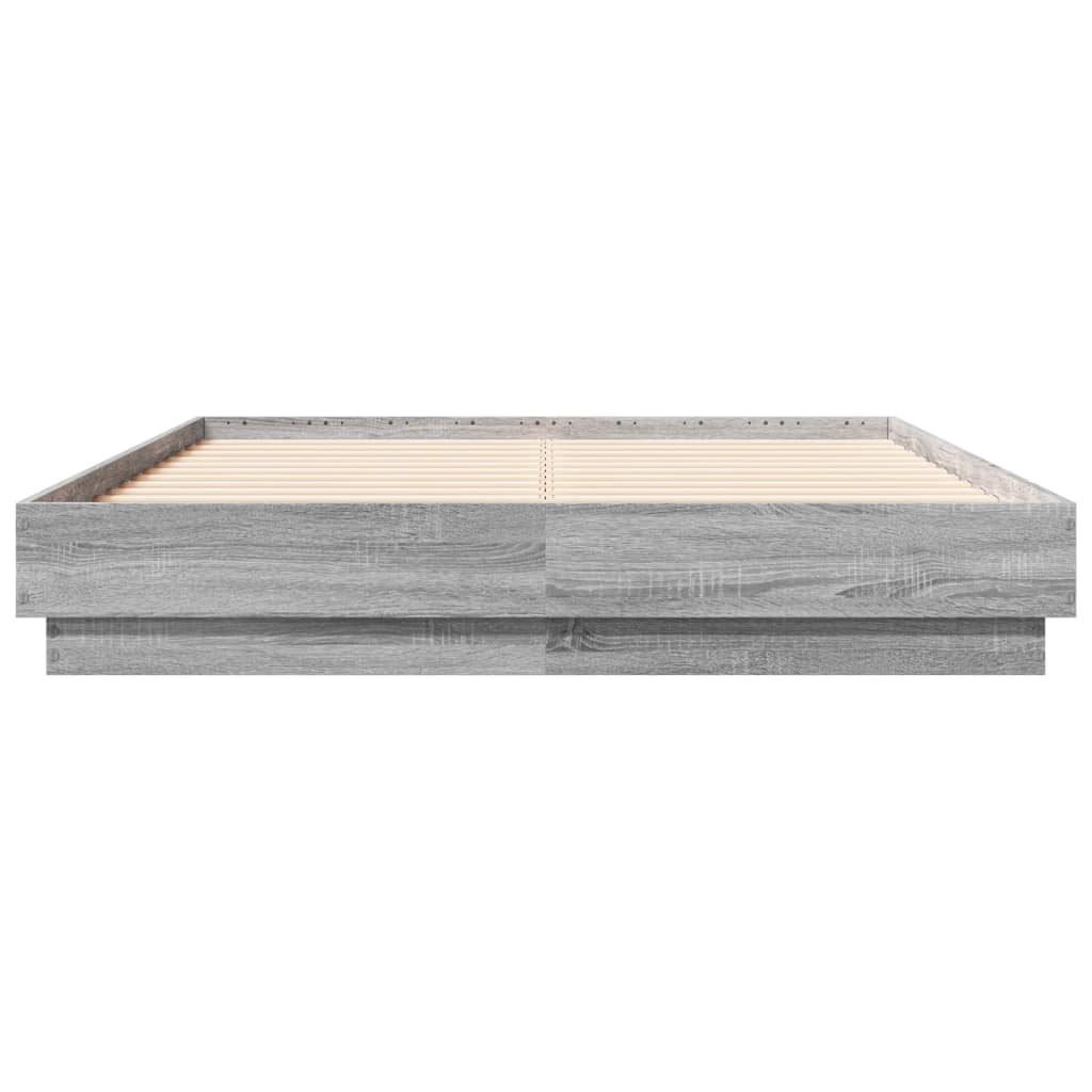 Πλαίσιο Κρεβατιού με LED Γκρι sonoma 120 x 190 εκ.