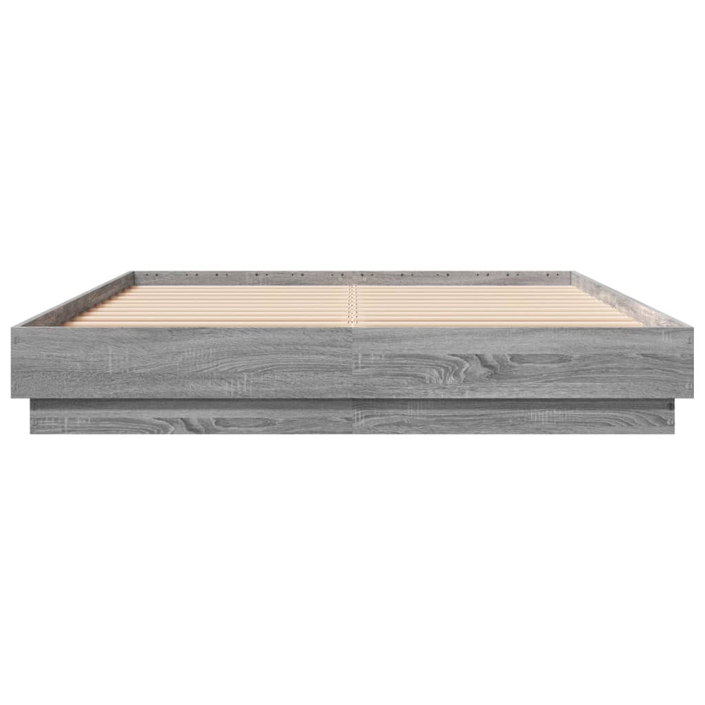Πλαίσιο Κρεβατιού Γκρι Sonoma 140x200 εκ. Επεξεργασμένο Ξύλο