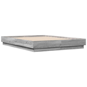 Πλαίσιο Κρεβατιού Γκρι Sonoma 140x190 εκ. Επεξεργασμένο Ξύλο