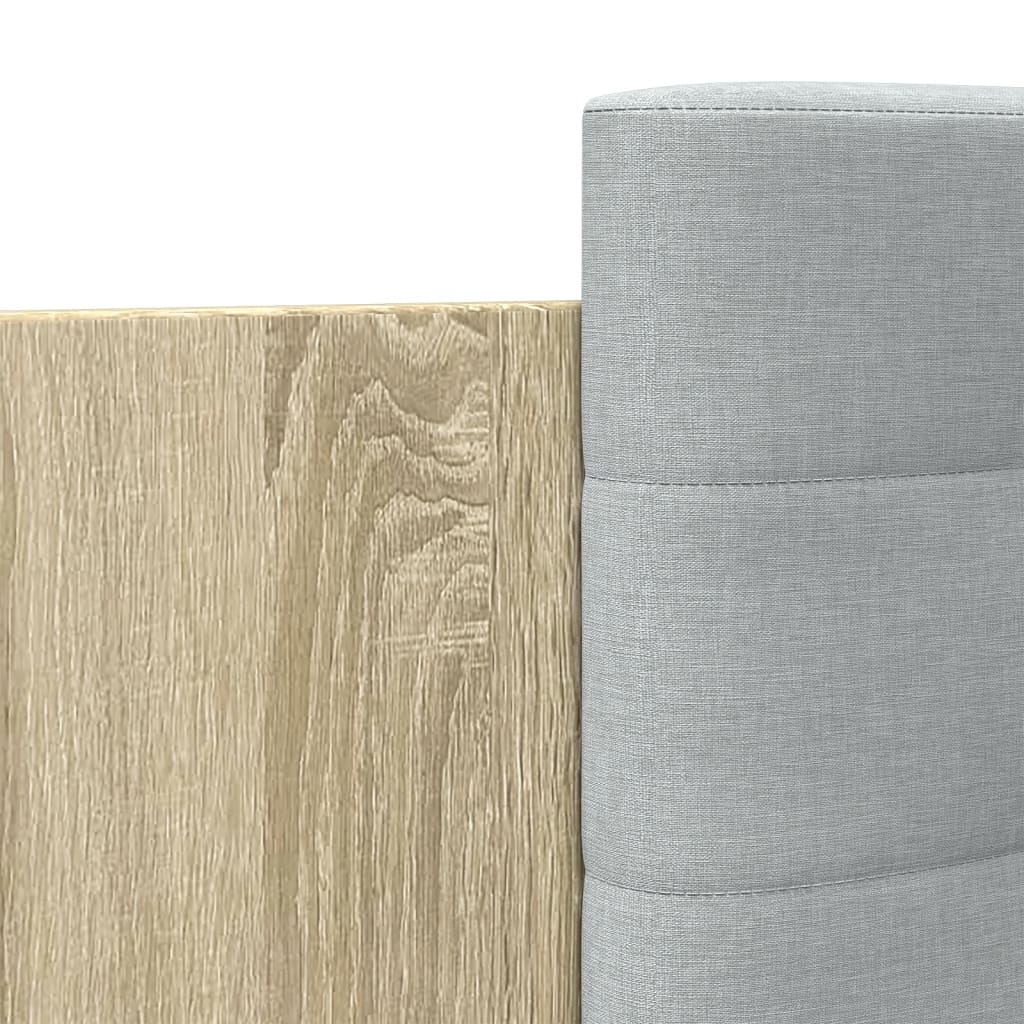 Πλαίσιο Κρεβατιού με Κεφαλάρι Sonoma Δρυς 150x200εκ. Επεξ. Ξύλο