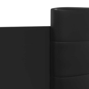 Πλαίσιο Κρεβατιού με Κεφαλάρι και LED Μαύρο 160 x 200 εκ.