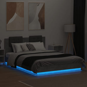 Πλαίσιο Κρεβατιού με Κεφαλάρι και LED 150 x 200 εκ.