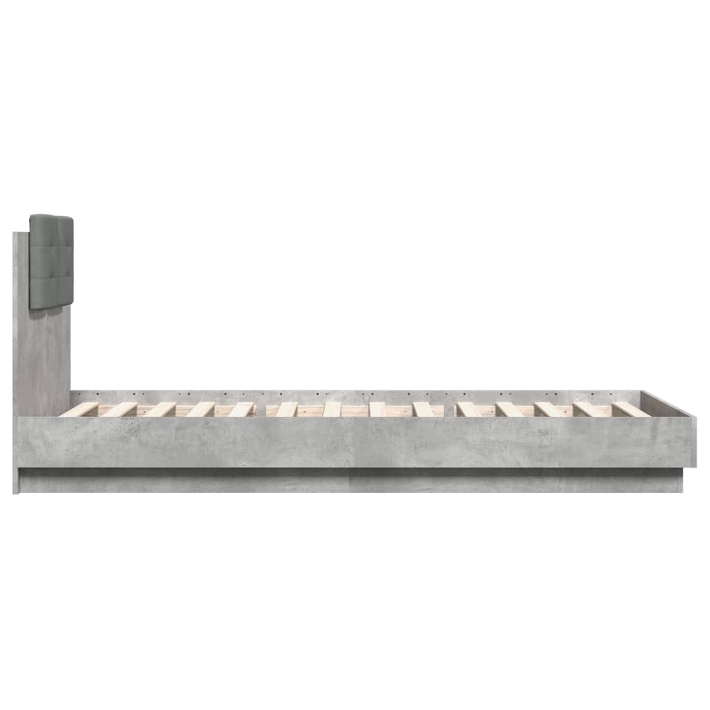 Πλαίσιο Κρεβατιού με Κεφαλάρι και LED 90 x 200 εκ.