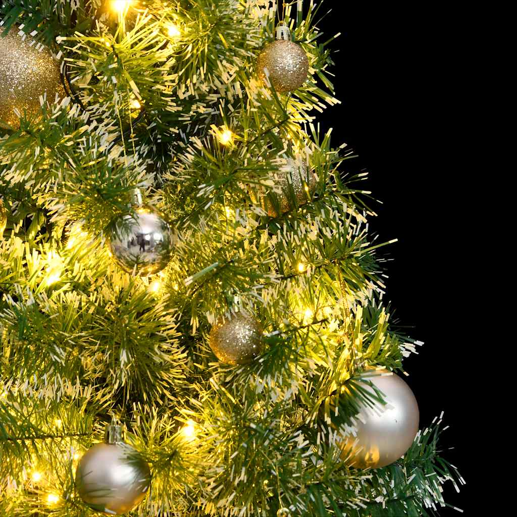 Χριστουγεν. Δέντρο Τεχνητό με 150 LED/Χιόνι/ Μπάλες 150 εκ.