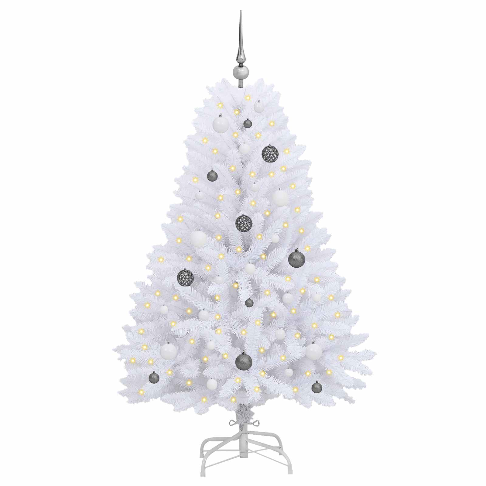 Τεχνητό Χριστουγεννιάτικο Δέντρο Λευκό 80 x 80 x 150 εκ.