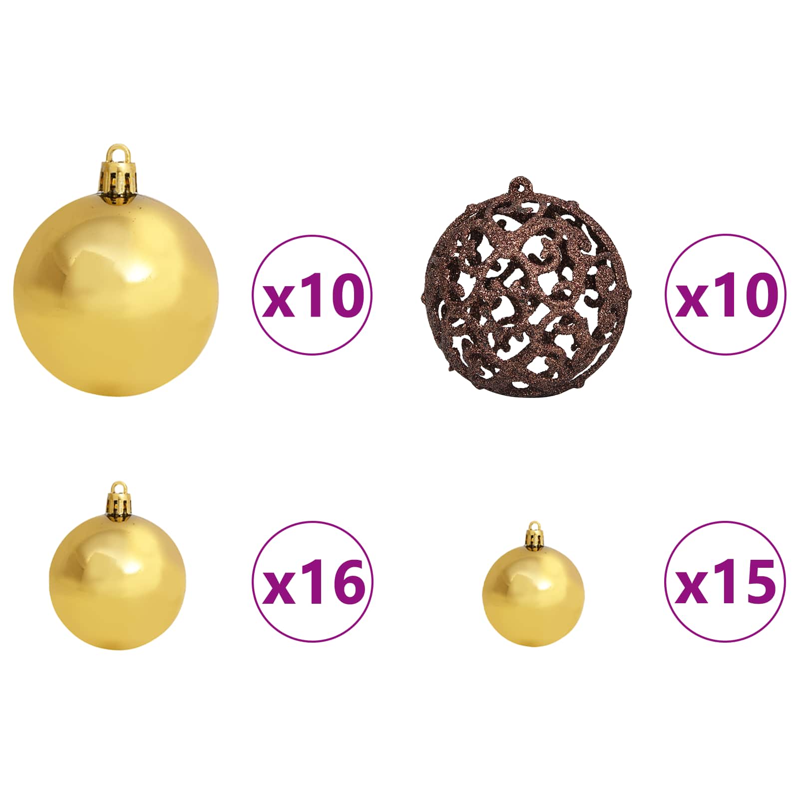 Τεχνητό Χριστουγεννιάτικο Δέντρο Λευκό 90 x 90 x 180 cm