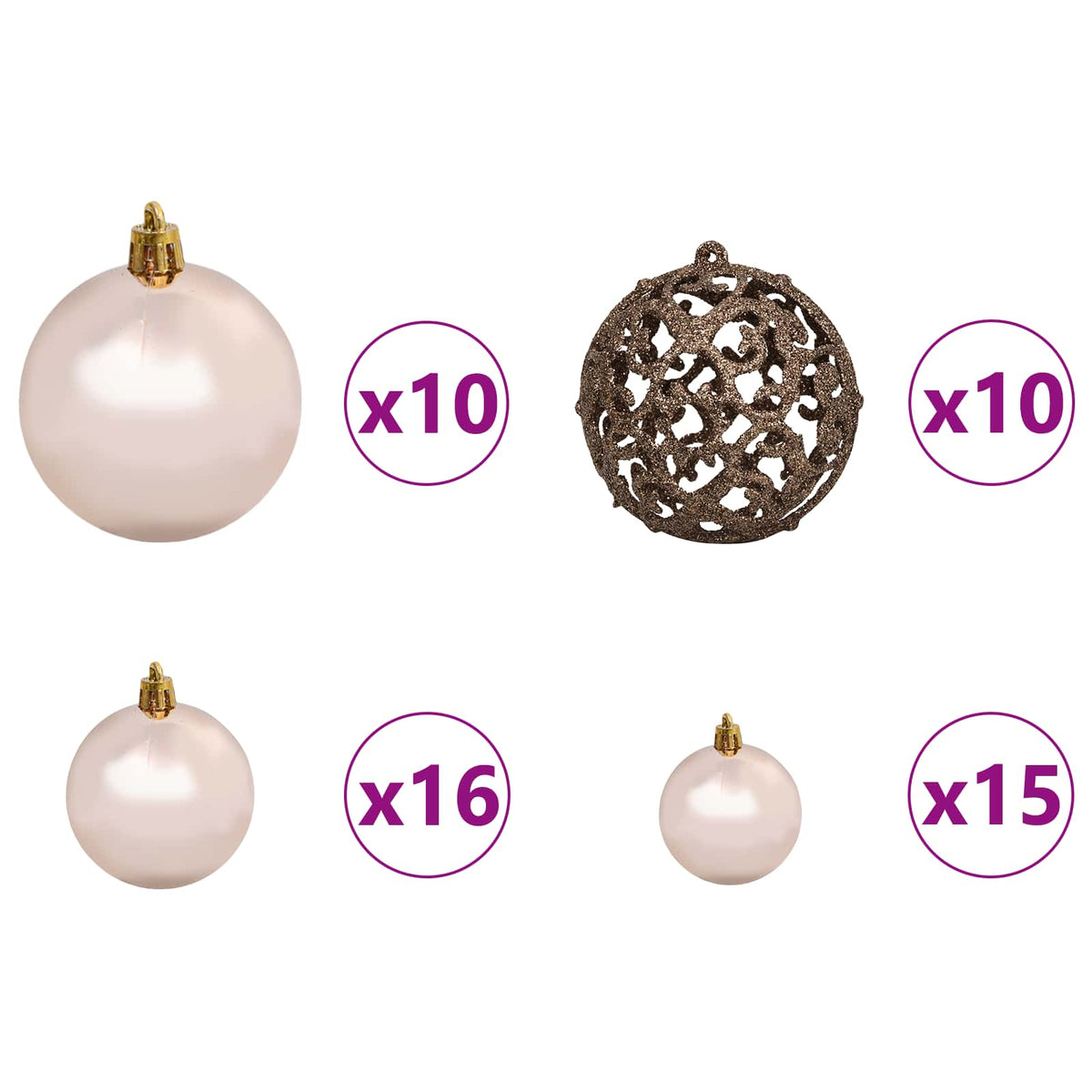 Τεχνητό Χριστουγεννιάτικο Δέντρο 210 cm PVC και Ατσάλι Λευκό - Pakobazaar