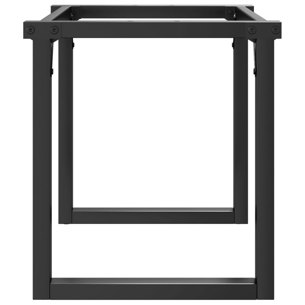 Πόδια Τραπεζιού Σαλονιού σε Σχήμα «Ο» 90x40x43 εκ. Ατσάλι - Pakobazaar