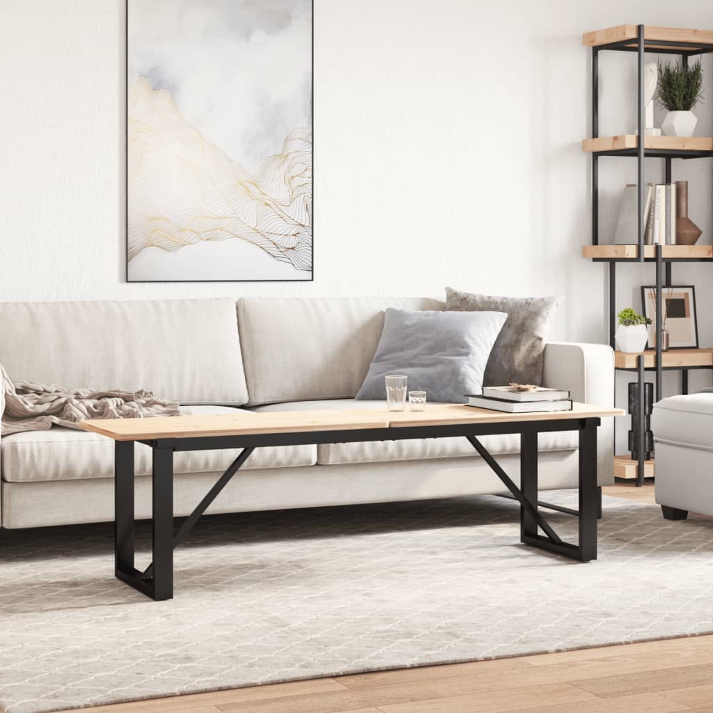 Πόδια Τραπεζιού Σαλονιού σε Σχήμα «Ο» 140x30x43 εκ. Ατσάλι