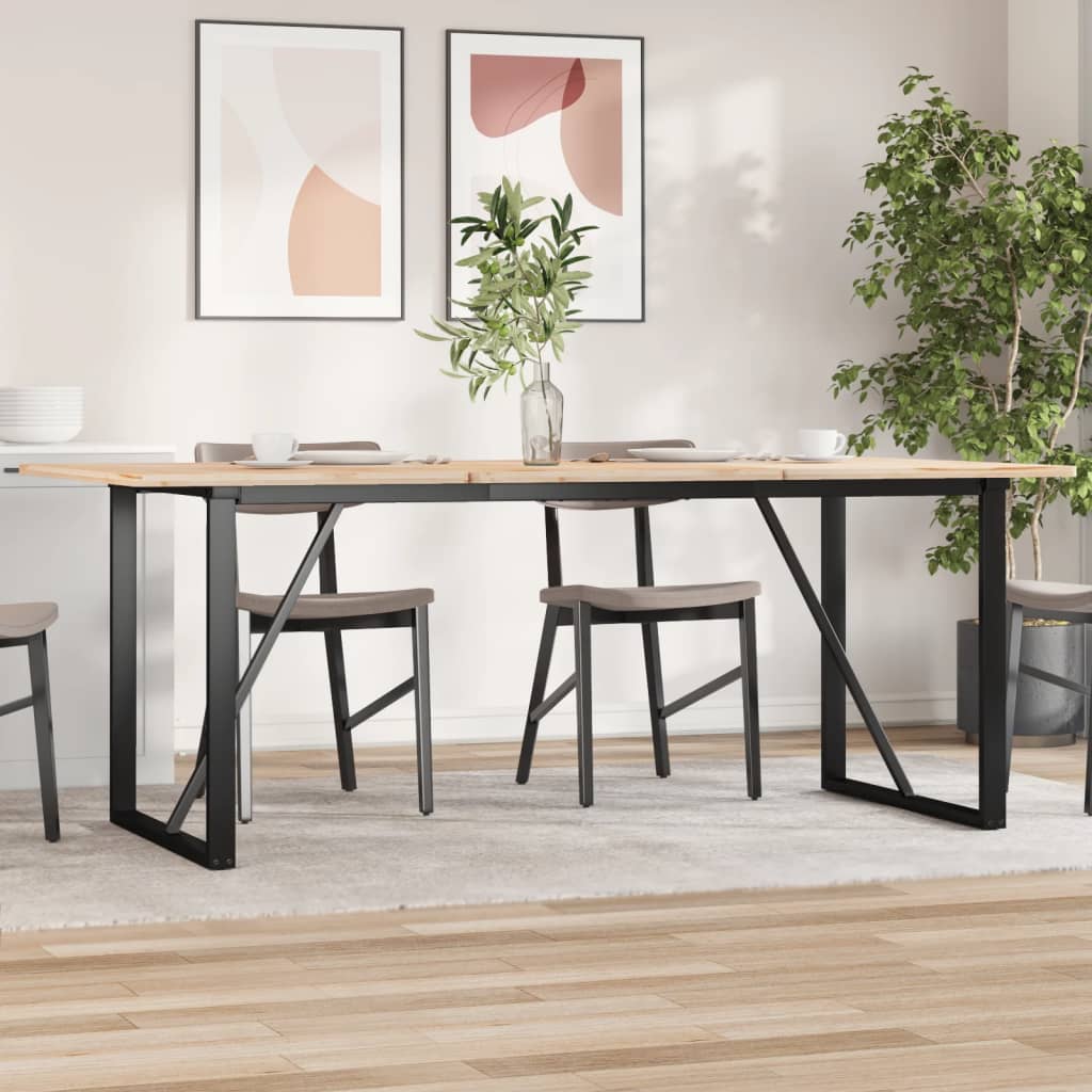 Πόδια Τραπεζαρίας σε Σχήμα «Ο» 180x80x73 εκ. Ατσάλι - Pakobazaar
