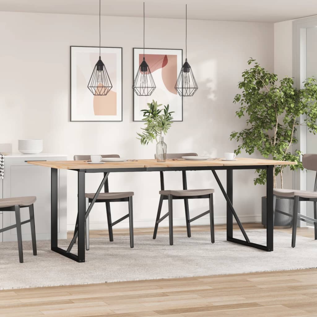 Πόδια Τραπεζαρίας σε Σχήμα «Ο» 180x80x73 εκ. Ατσάλι - Pakobazaar