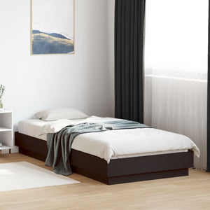 Πλαίσιο Κρεβατιού με λυχνίες LED Μαύρο 100 x 200 εκ.