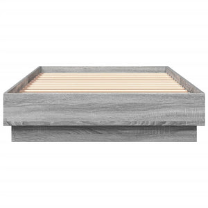 Πλαίσιο Κρεβατιού με λυχνίες LED Γκρι sonoma 100 x 200 εκ. - Pakobazaar