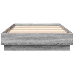 Πλαίσιο Κρεβατιού με λυχνίες LED Γκρι sonoma 90 x 200 εκ. - Pakobazaar