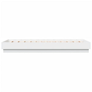 Πλαίσιο Κρεβατιού με λυχνίες LED Λευκό 90 x 190 εκ.