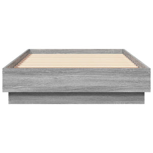 Πλαίσιο Κρεβατιού με λυχνίες LED Γκρι sonoma 90 x 190 εκ.