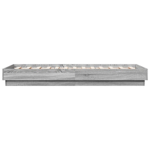 Πλαίσιο Κρεβατιού με λυχνίες LED Γκρι sonoma 90 x 190 εκ.