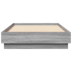 Πλαίσιο Κρεβατιού με λυχνίες LED Γκρι sonoma 75 x 190 εκ. - Pakobazaar