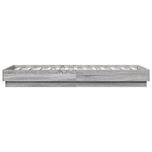 Πλαίσιο Κρεβατιού με λυχνίες LED Γκρι sonoma 75 x 190 εκ. - Pakobazaar