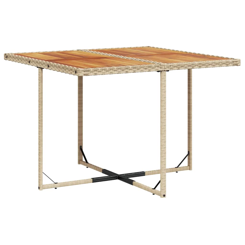 Σετ Τραπεζαρίας Κήπου 5 τεμ. Μπεζ Συνθετικό Ρατάν με Μαξιλάρι