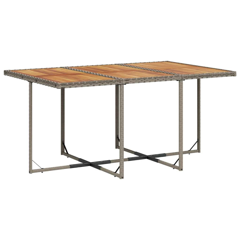 Σετ Τραπεζαρίας Κήπου 7 τεμ. Γκρι Συνθ. Ρατάν με Μαξιλάρια