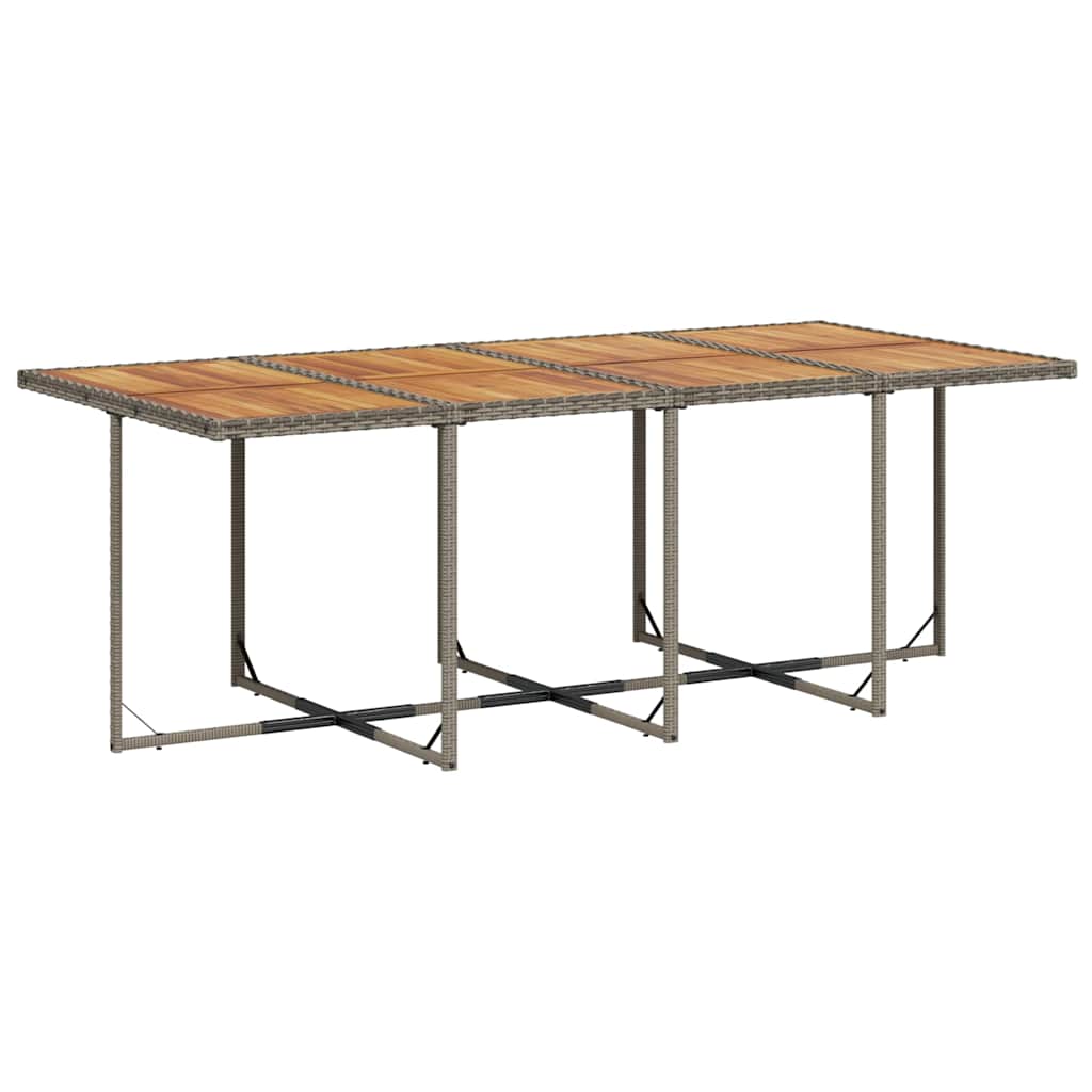 Τραπεζαρία Κήπου 13 Τεμαχίων Γκρι Συνθετικό Ρατάν με Μαξιλάρια