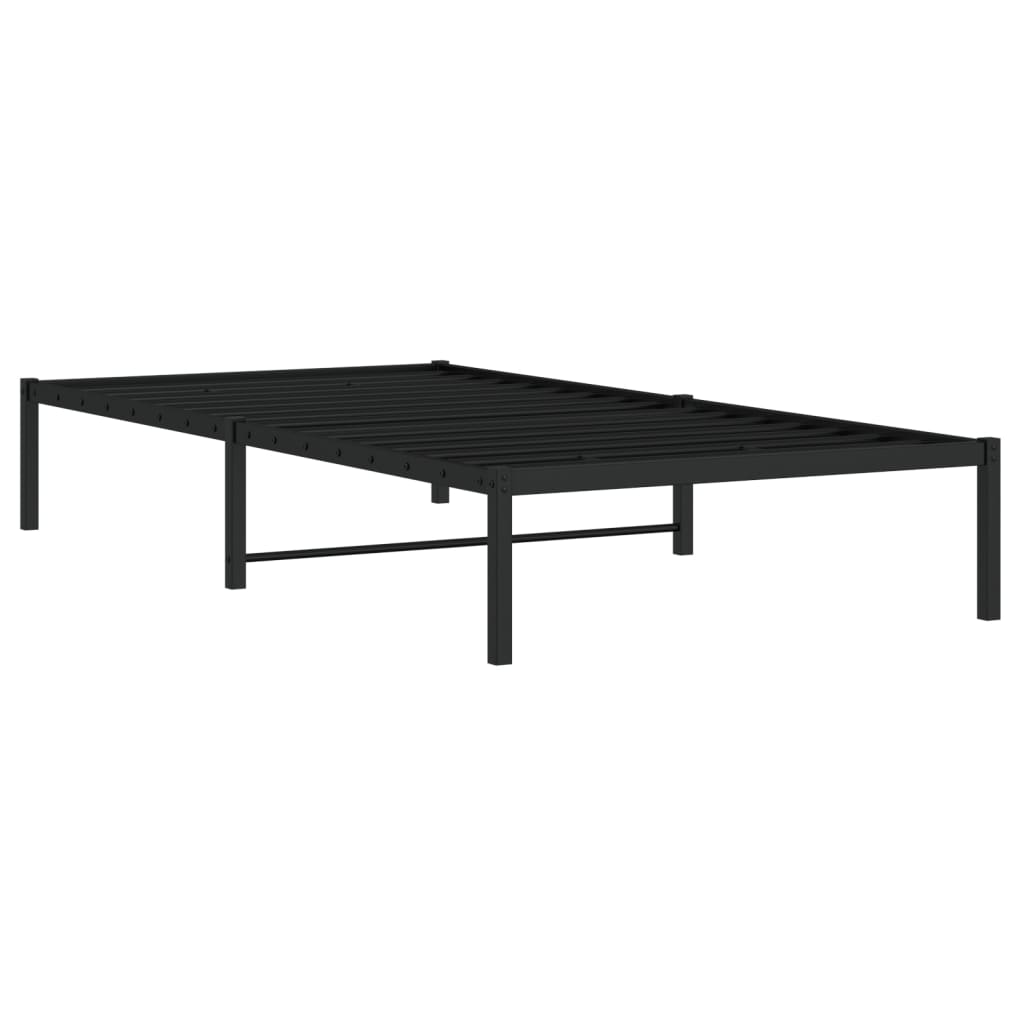 Μεταλλικό πλαίσιο κρεβατιού Μαύρο 100x190 cm - Pakobazaar