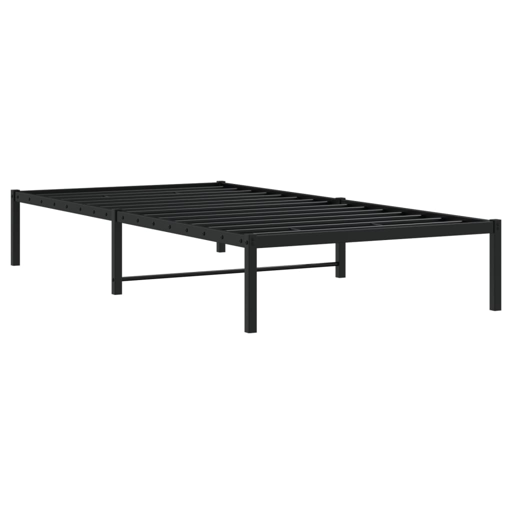 Μεταλλικό πλαίσιο κρεβατιού Μαύρο 100x190 cm - Pakobazaar