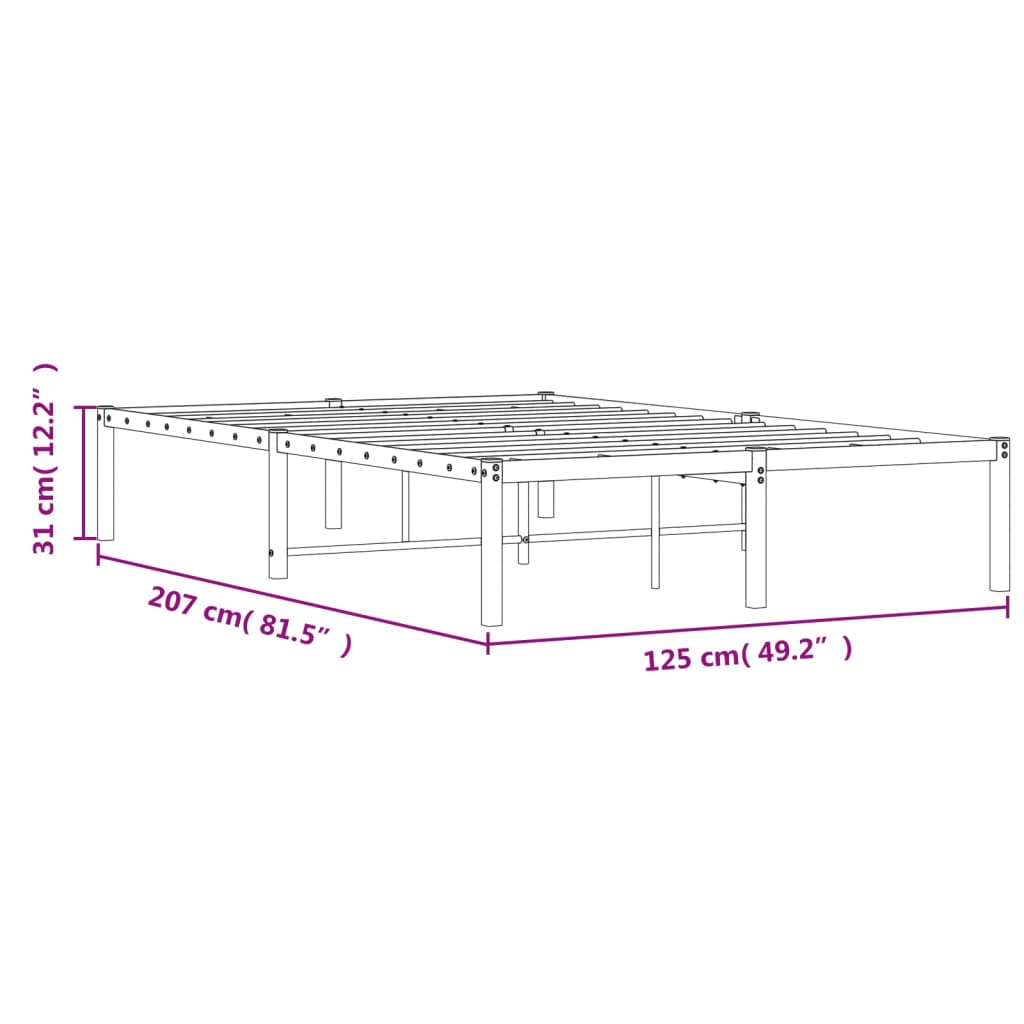Πλαίσιο Κρεβατιού Λευκό 120 x 200 εκ. - Pakobazaar