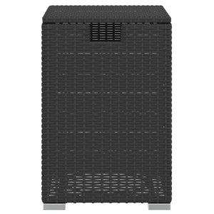 Κάλυμμα-Τραπέζι Φιάλης Προπανίου Μαύρο 40x40x60 εκ. Συνθ. Ρατάν