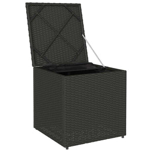 Κουτί Μαξιλαριών Μαύρο 50 x 50 x 50 cm συνθετικό ρατάν