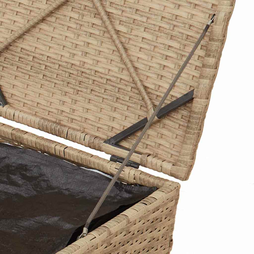 Κουτί Μαξιλαριών Μπεζ 50 x 50 x 50 cm συνθετικό ρατάν