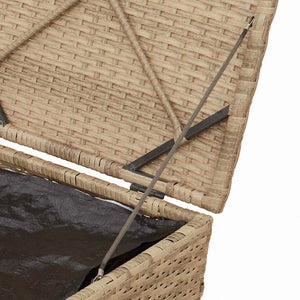 Κουτί Μαξιλαριών Μπεζ 50 x 50 x 50 cm συνθετικό ρατάν