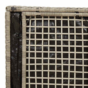Κουτί Μαξιλαριών Ανοιχτό γκρι 50 x 50 x 50 cm συνθετικό ρατάν - Pakobazaar
