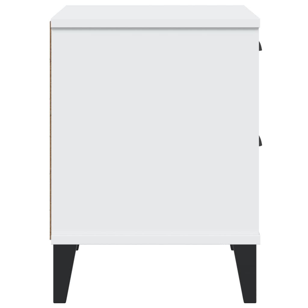 Κομοδίνο VIKEN Λευκό από Επεξεργασμένο Ξύλο