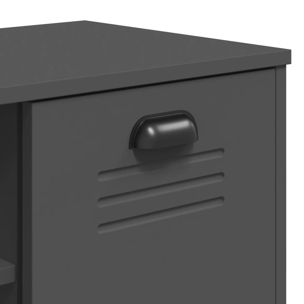 Παπουτσοθήκη VIKEN Ανθρακί Γκρι 106x35x45 εκ. από Επεξεργ. Ξύλο