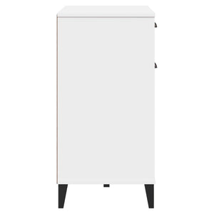 Μπουφές VIKEN Λευκός 80 x 40 x 80 εκ. από Επεξεργασμένο Ξύλο