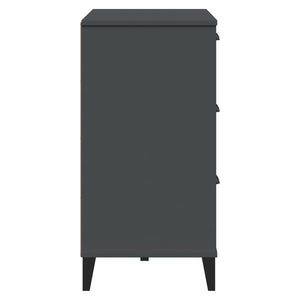 Μπουφές VIKEN Ανθρακί Γκρι 80x40x80 εκ. από Επεξεργασμένο Ξύλο