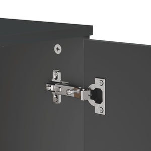 Μπουφές VIKEN Ανθρακί Γκρι 80x40x80 εκ. από Επεξεργασμένο Ξύλο