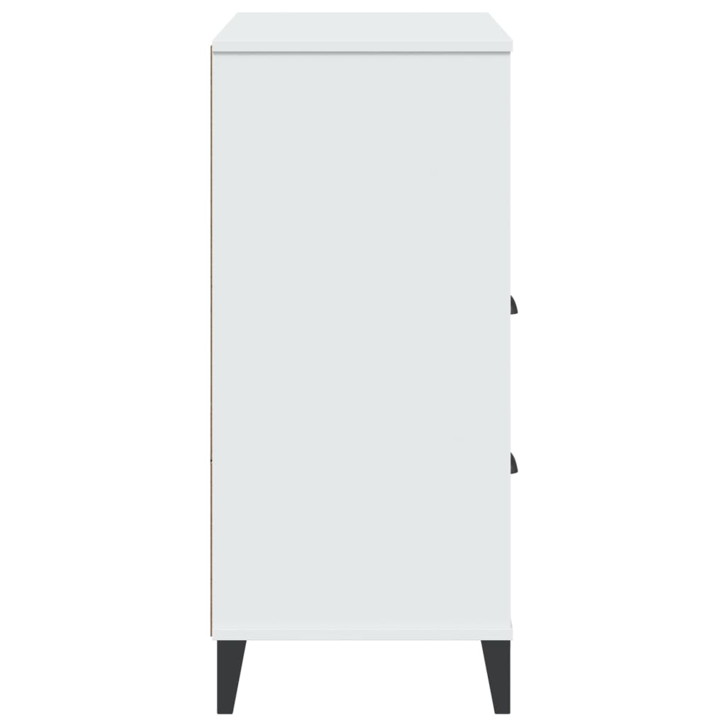 Βιβλιοθήκη VIKEN Λευκή 80x40x90 εκ. από Επεξεργασμένο Ξύλο