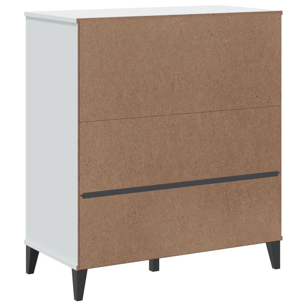 Βιβλιοθήκη VIKEN Λευκή 80x40x90 εκ. από Επεξεργασμένο Ξύλο