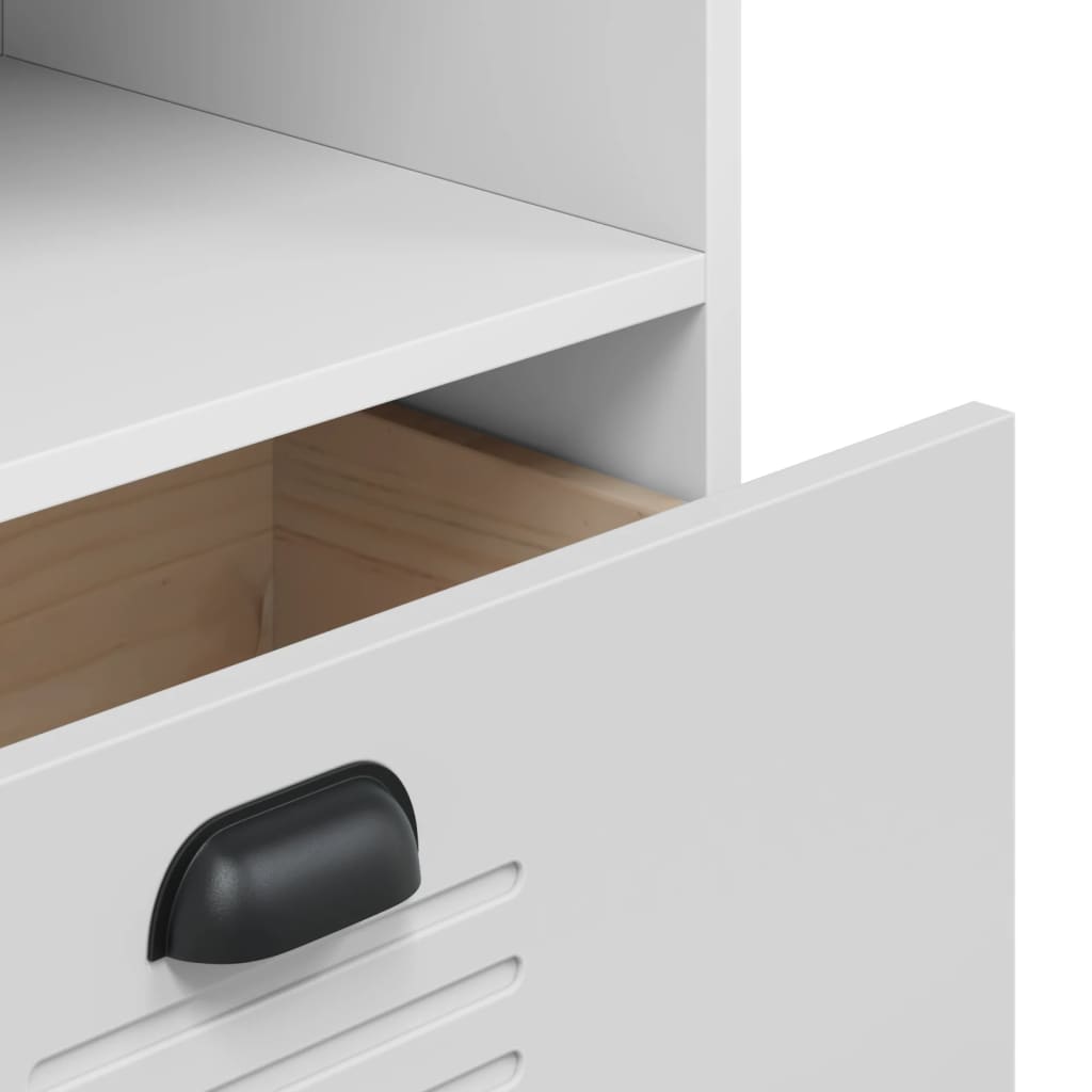 Βιβλιοθήκη VIKEN Λευκή 60x35x123 εκ. από Επεξεργασμένο Ξύλο