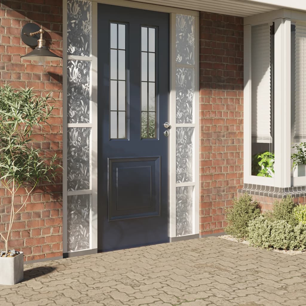 Μεμβράνη Παραθύρου Αμμοβολή Σχέδιο Λουλούδι 45x500 εκ. από PVC - PAKOBAZAAR