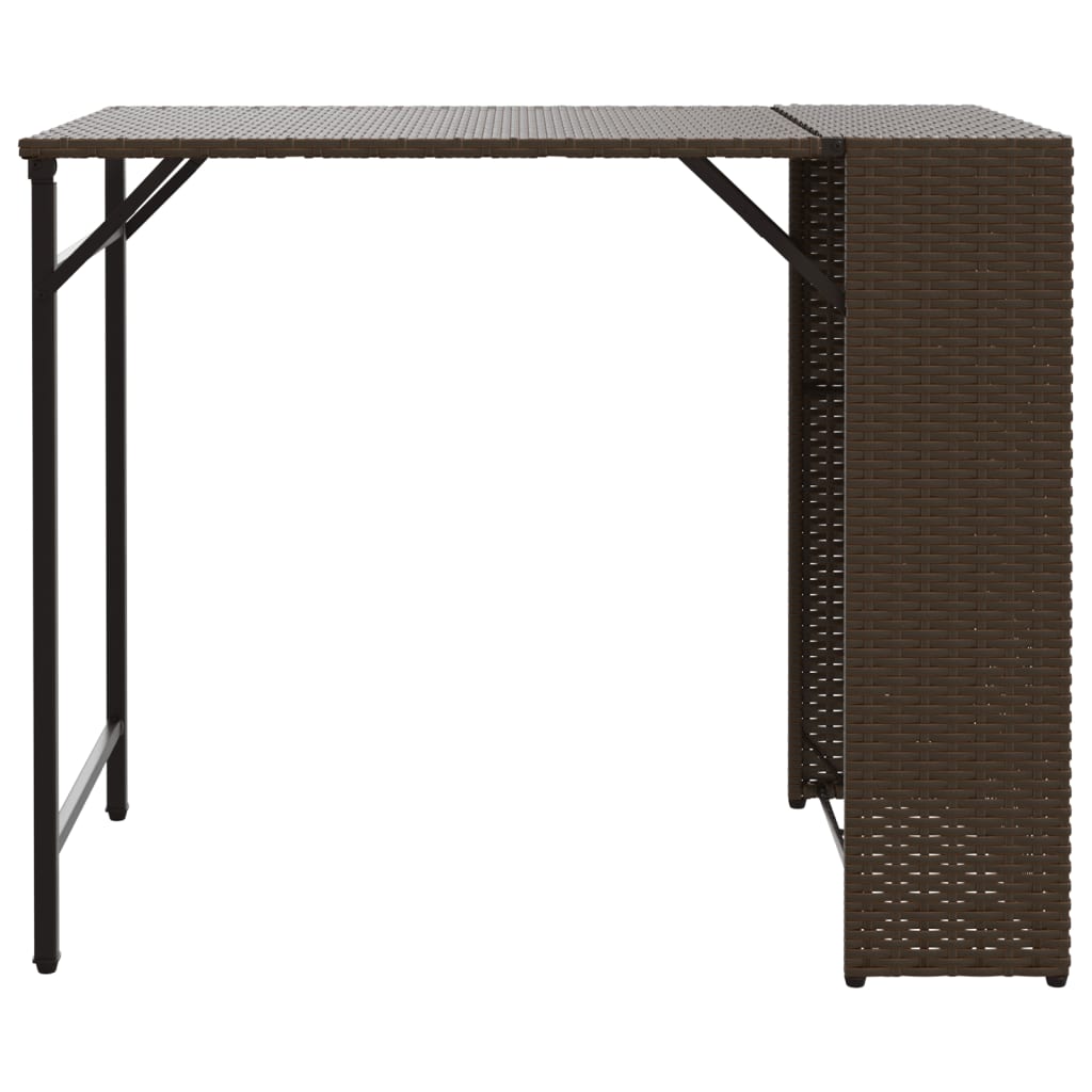 Σετ Τραπεζαρίας Κήπου Πτυσ. 5 Τεμαχίων Καφέ από Συνθ. Ρατάν