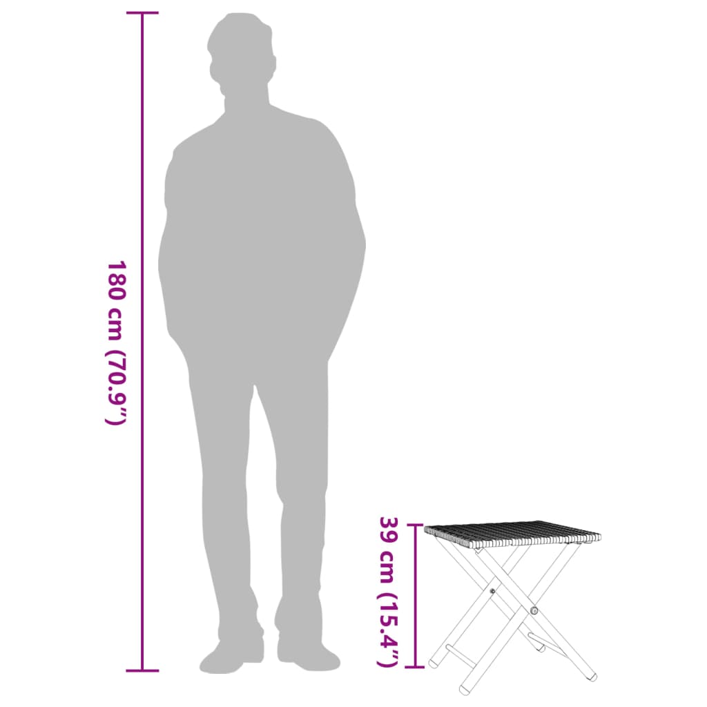 Σετ Τραπεζαρίας Κήπου Πτυσ. 5 Τεμαχίων Γκρι από Συνθ. Ρατάν