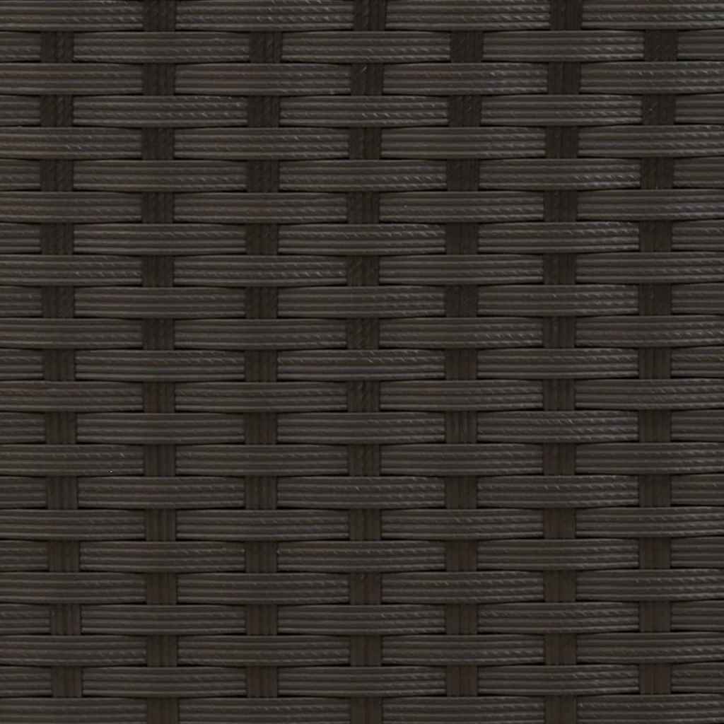 Καναπές Κήπου Διθέσιος με Σκαμπό Μαύρος Συνθετικό Ρατάν