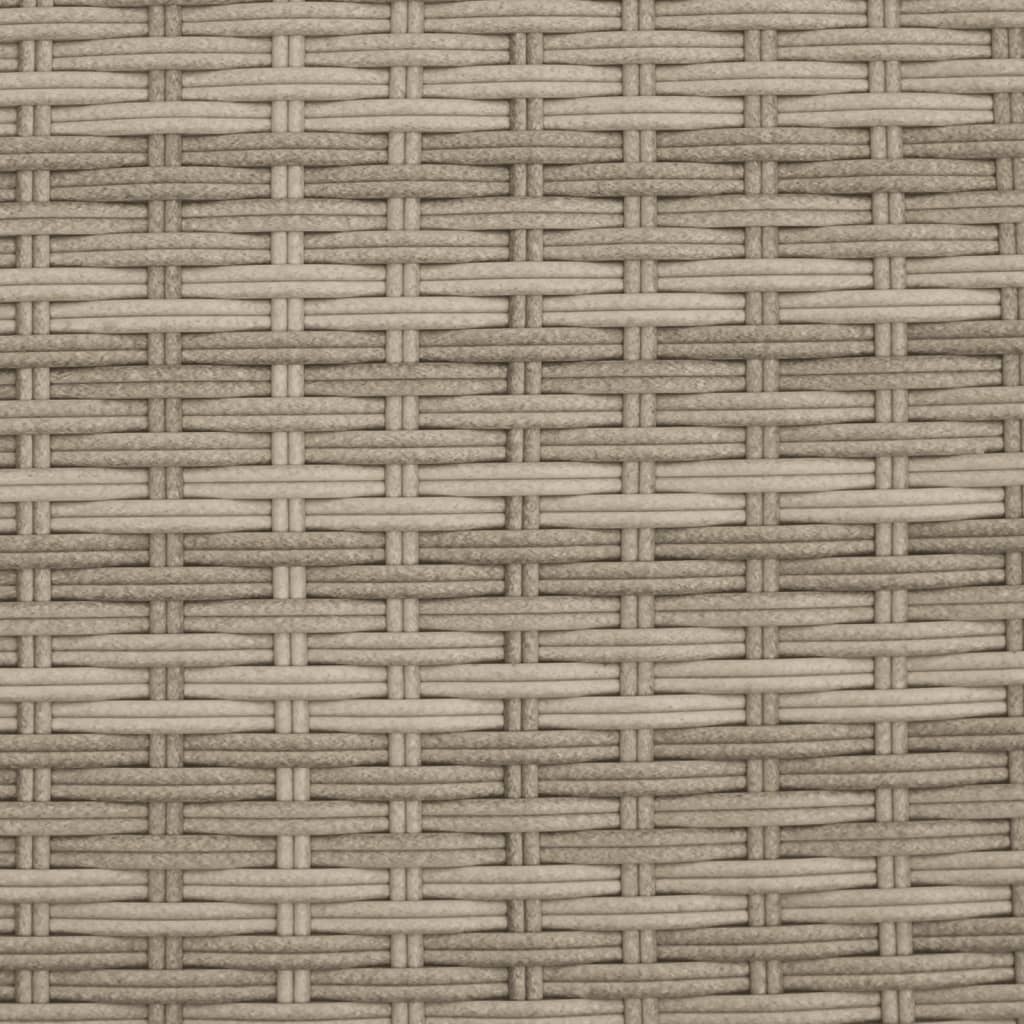 Καναπές Κήπου Διθέσιος με Σκαμπό Ανοιχτό Γκρι Συνθετικό Ρατάν