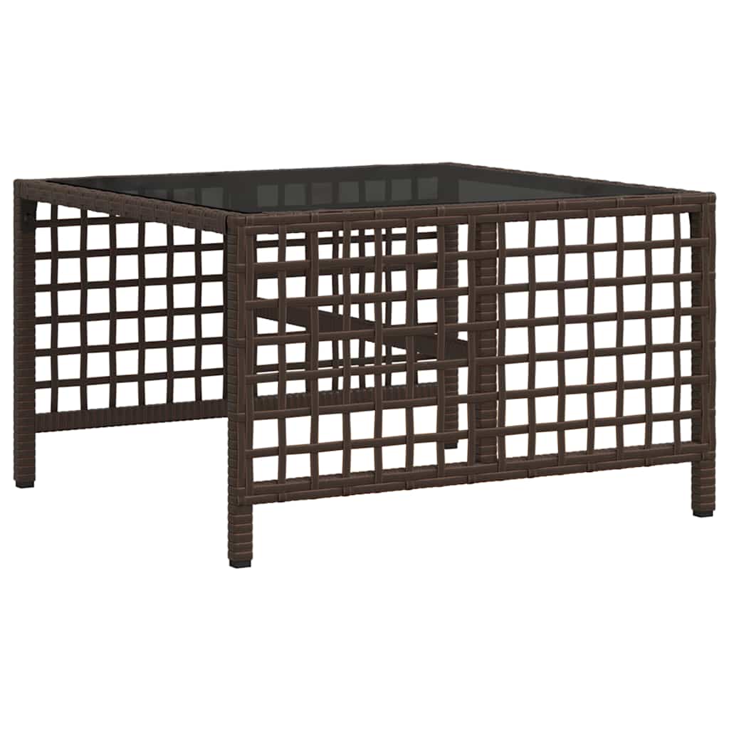 Σετ Γωνιακού Καναπέ Κήπου 3Τεμ. Καφέ Συνθετικό Ρατάν Μαξιλάρια